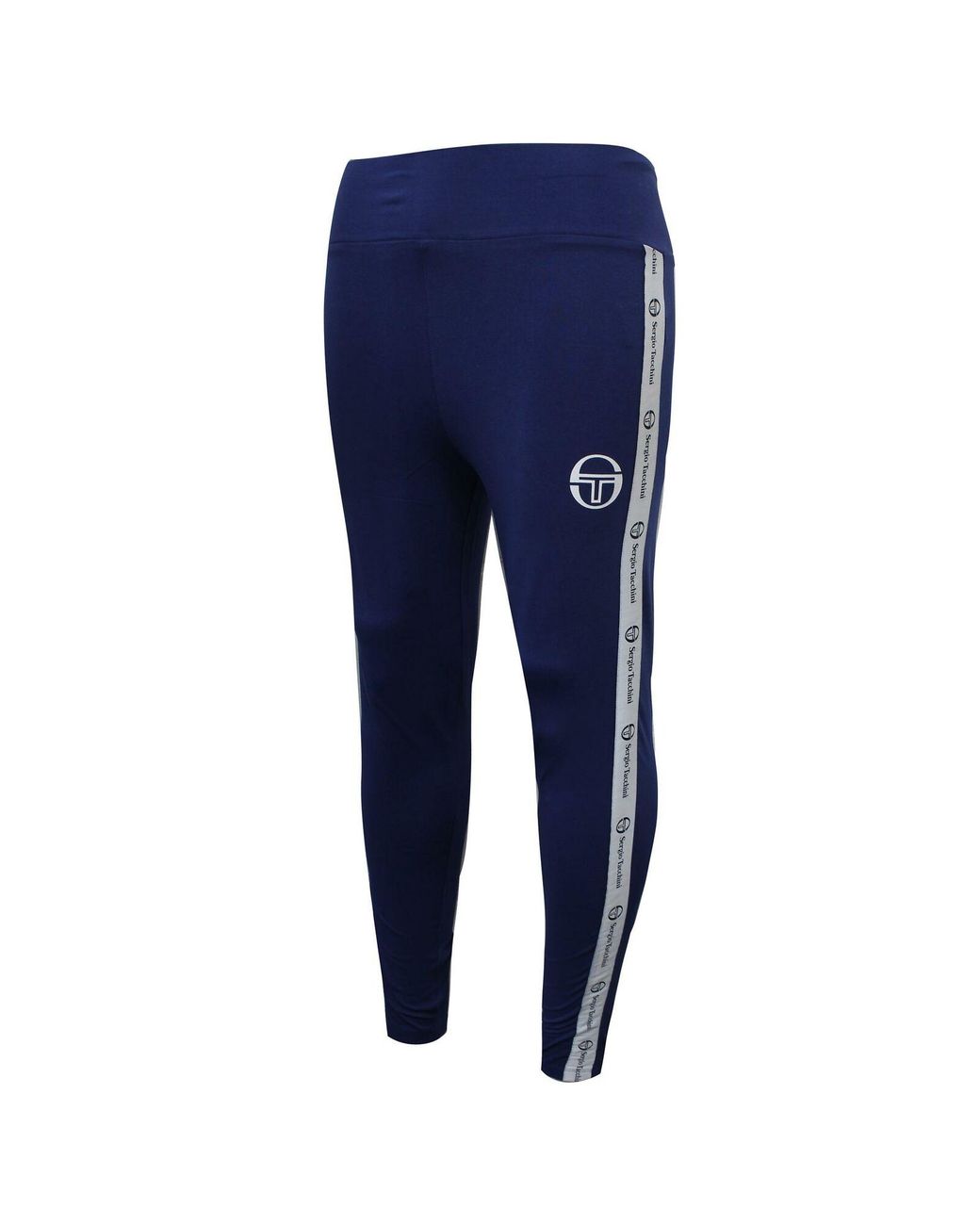 Sergio Tacchini Blue Jola Leggings Taped Casual Gym Pants 38079 214