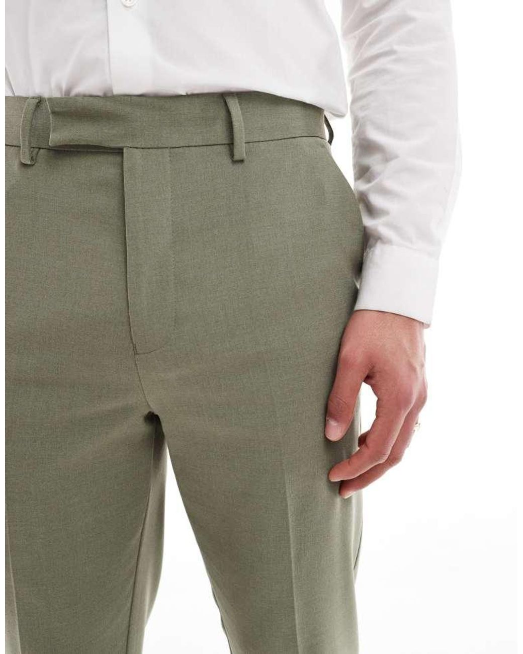 ASOS Gray Tapered Suit Trousers for men