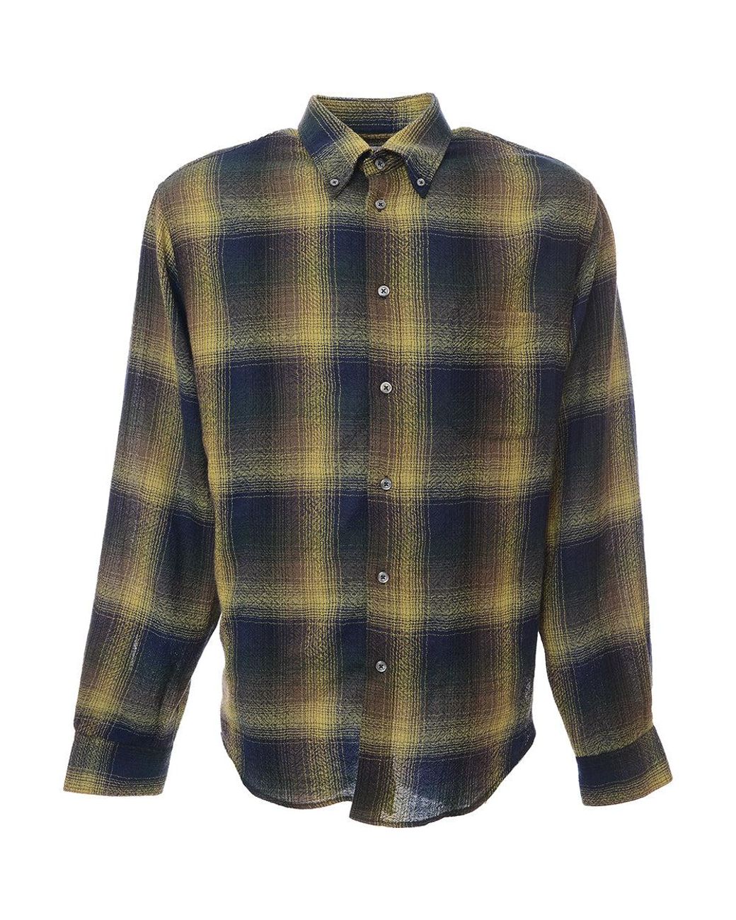 4SDESIGNS Blue Classics Sp Shirt for men