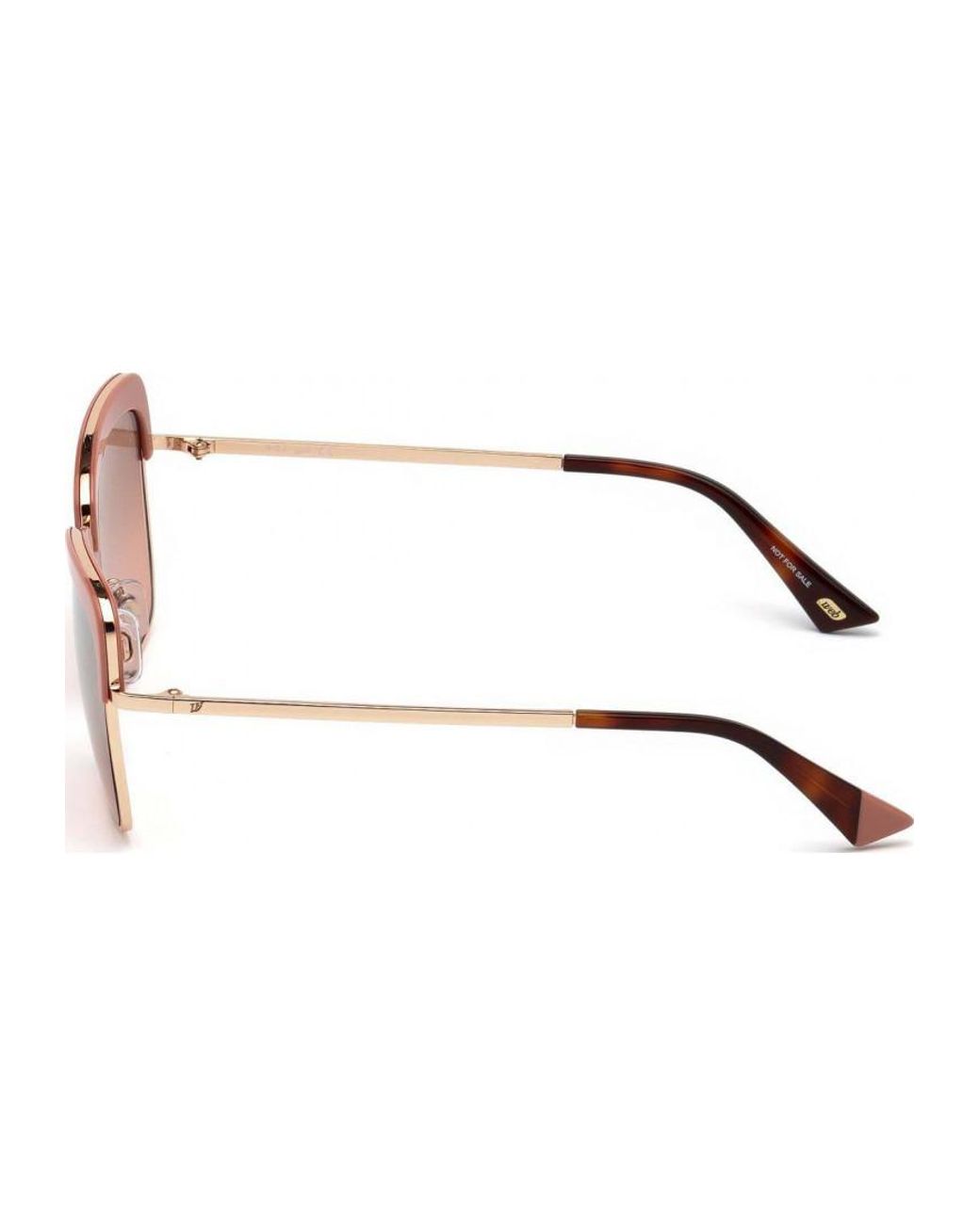 WEB EYEWEAR Brown Metal Sunglasses