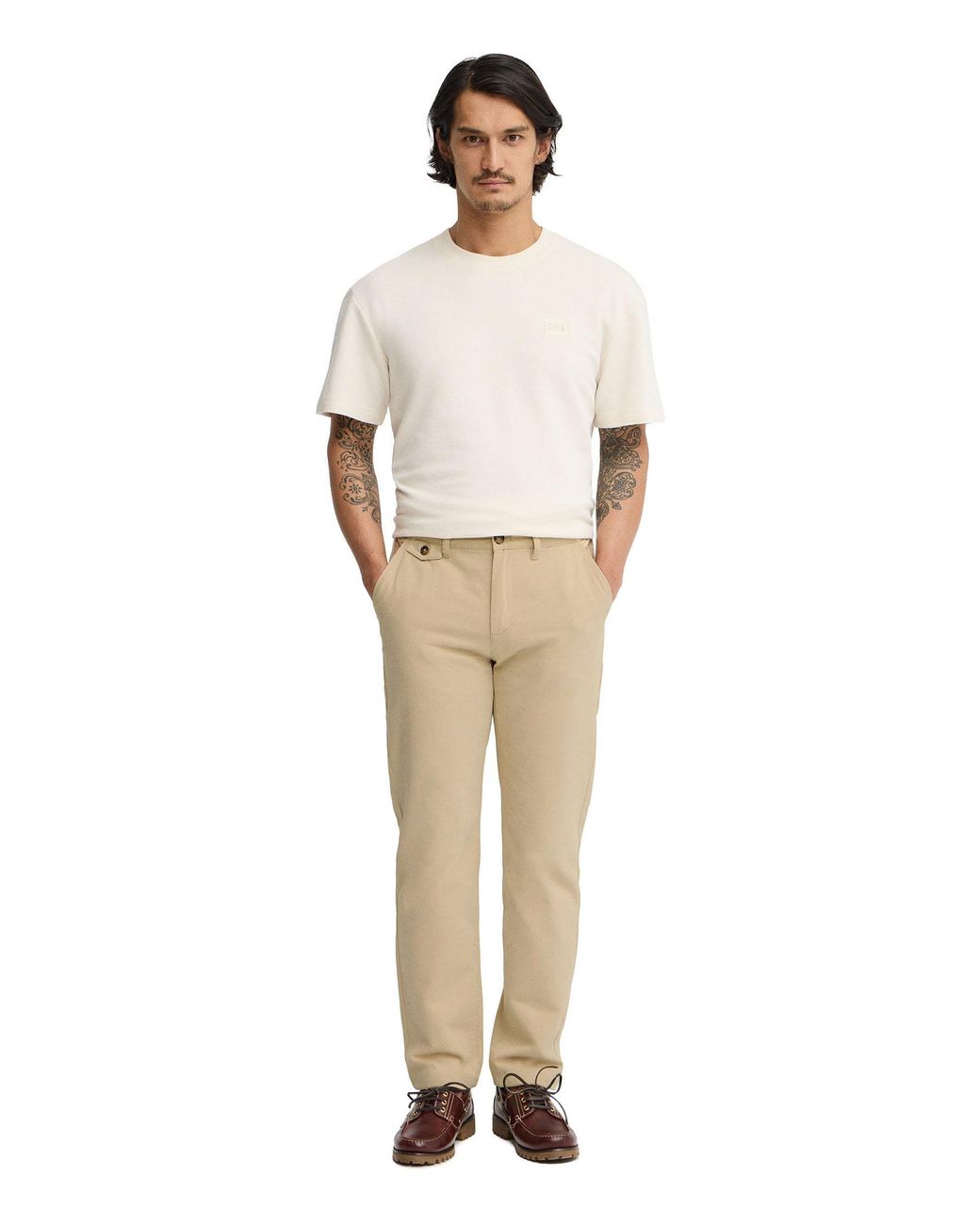 POLO CLUB Natural Chino Trousers Regular Fit Trouser33 for men