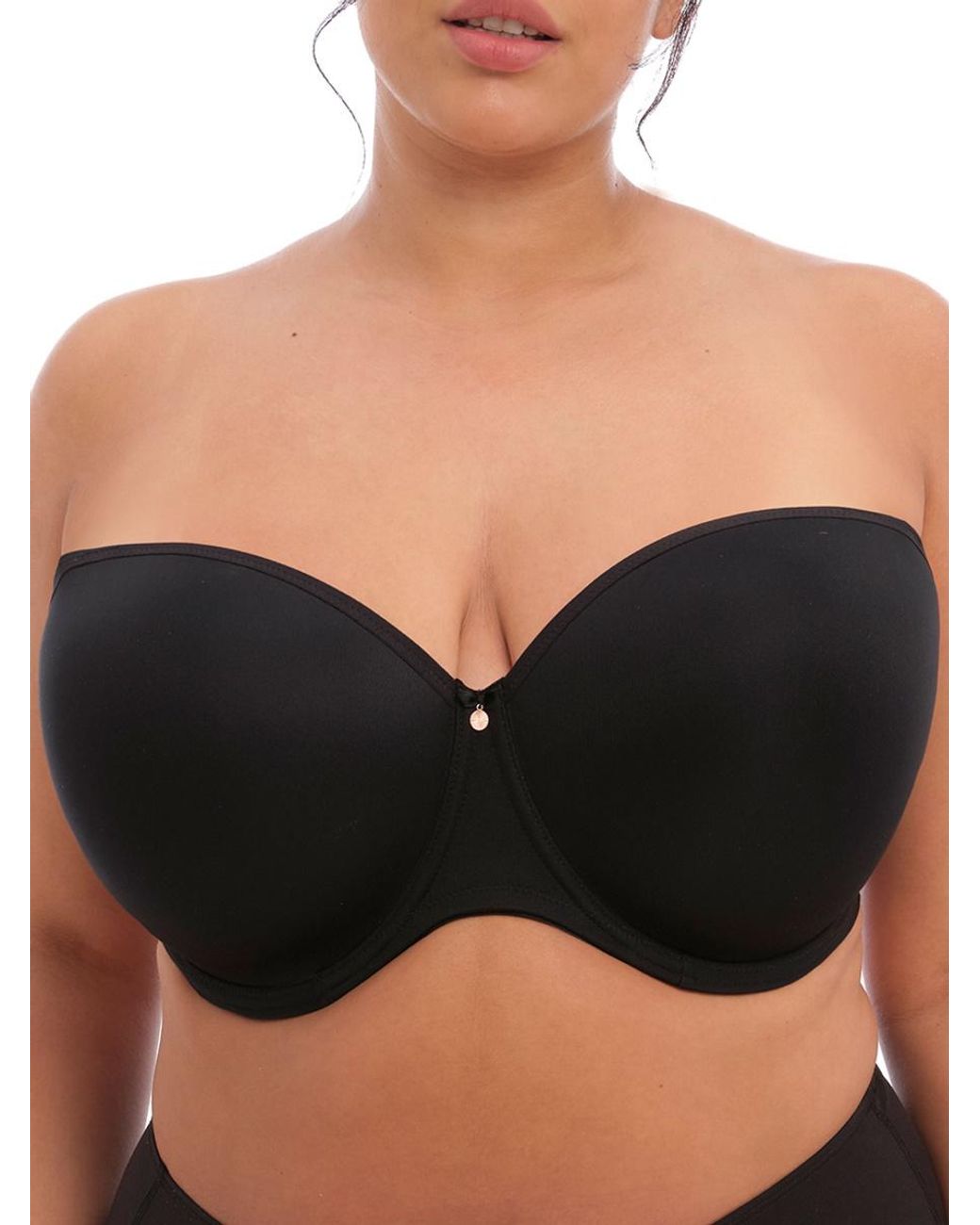 Elomi Black Smooth Moulded Strapless Bra