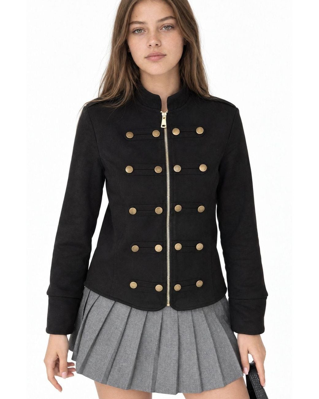 puka Black Fitted Jacket
