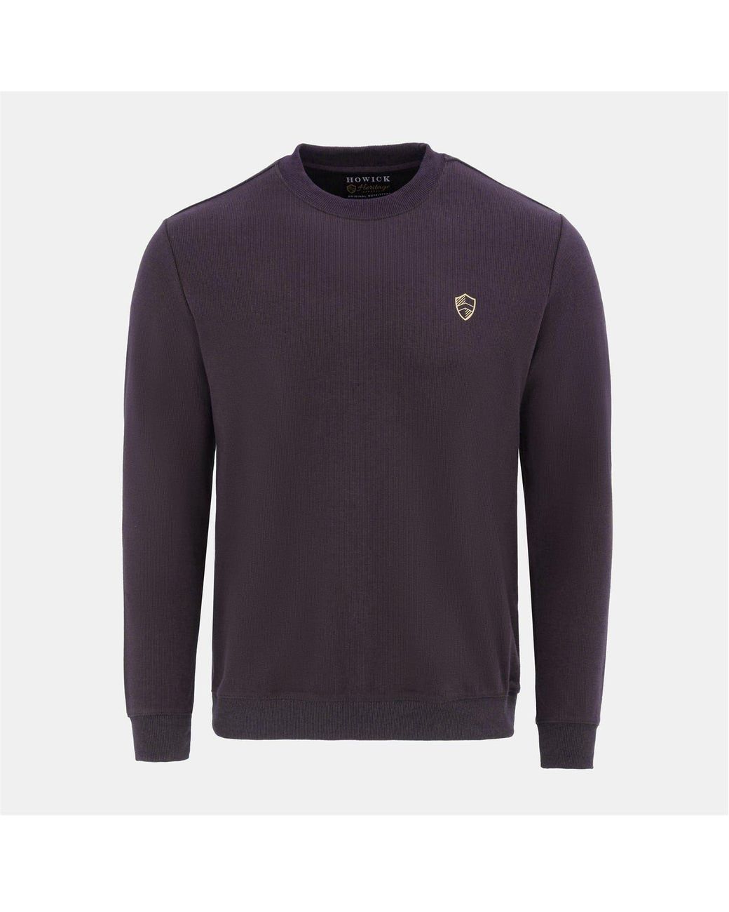 Howick Blue Crew Neck Jumper for men