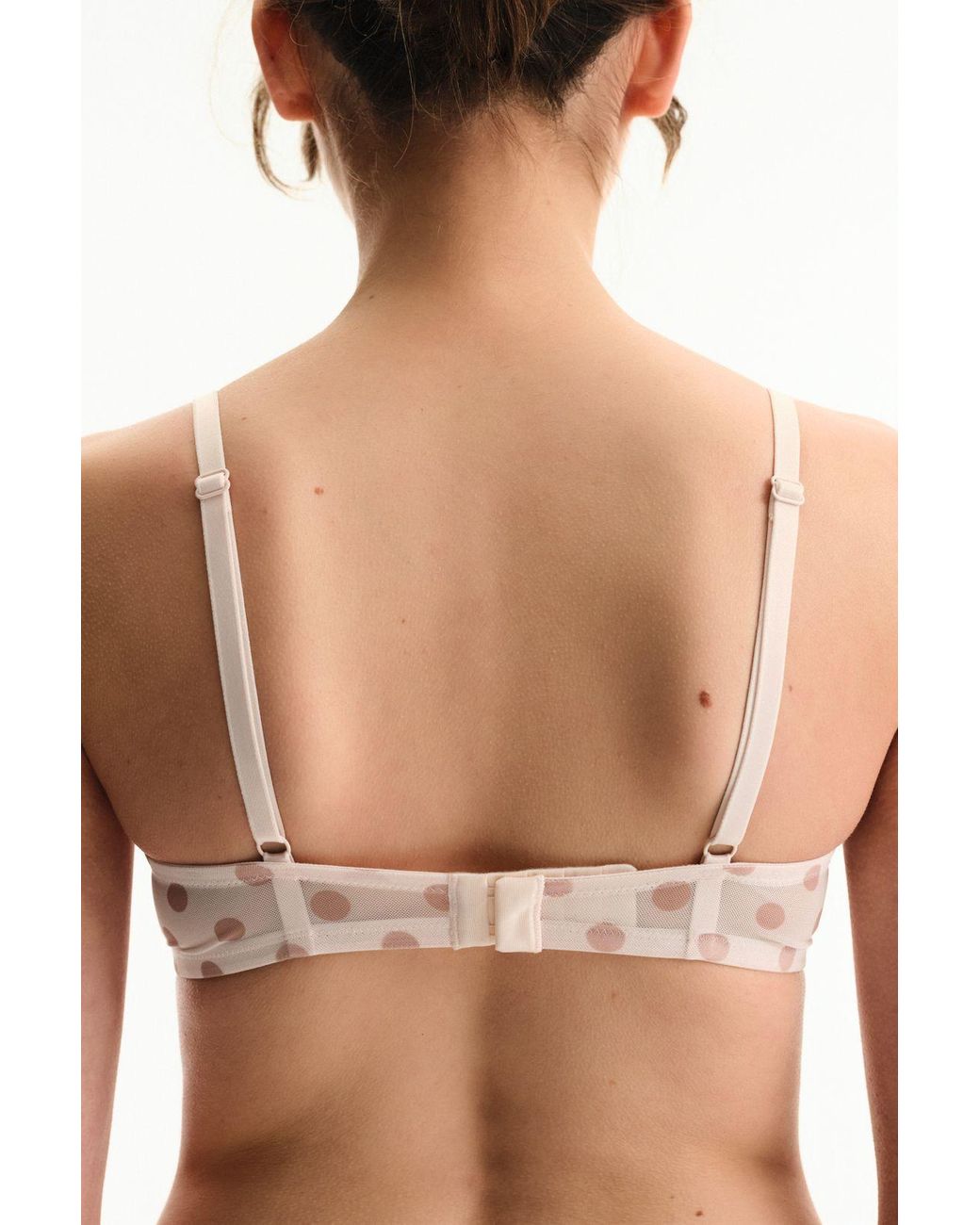 Penti White Polka Dot Lace Underwired Bra