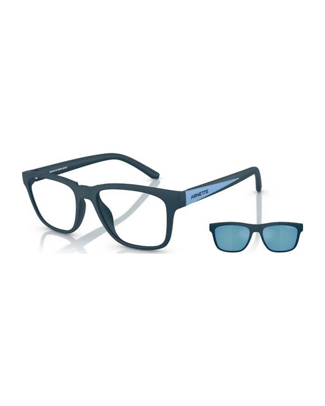 Arnette Blue An4347U 54 27821W Opticals With Clip On Sunglasses for men