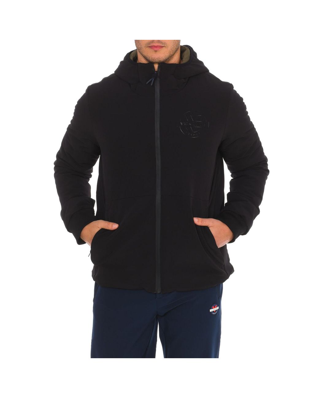 Vuarnet Black Reversible Jacket With Hood Amf20232 for men