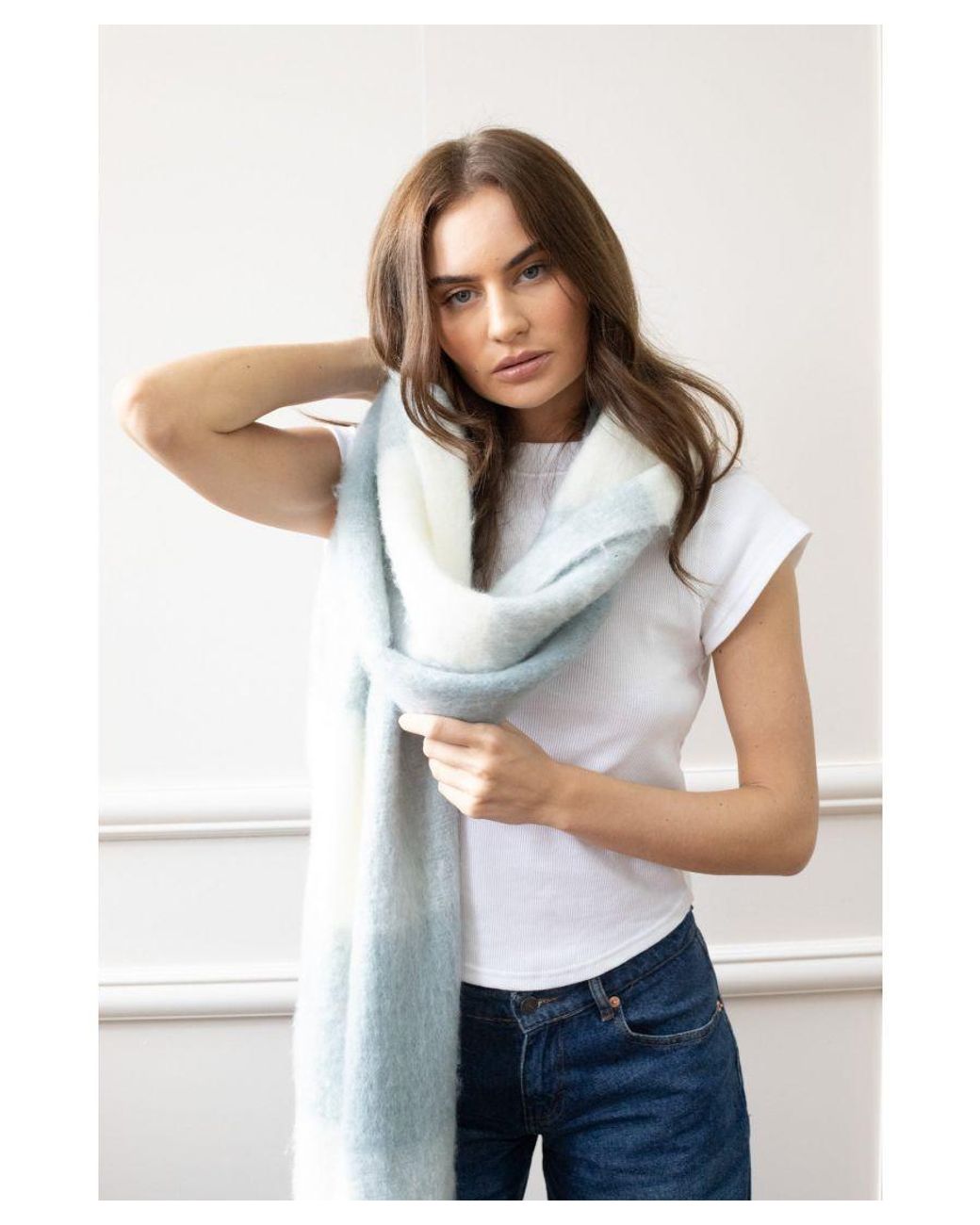 SVNX Multicolor Chunky And Check Scarf