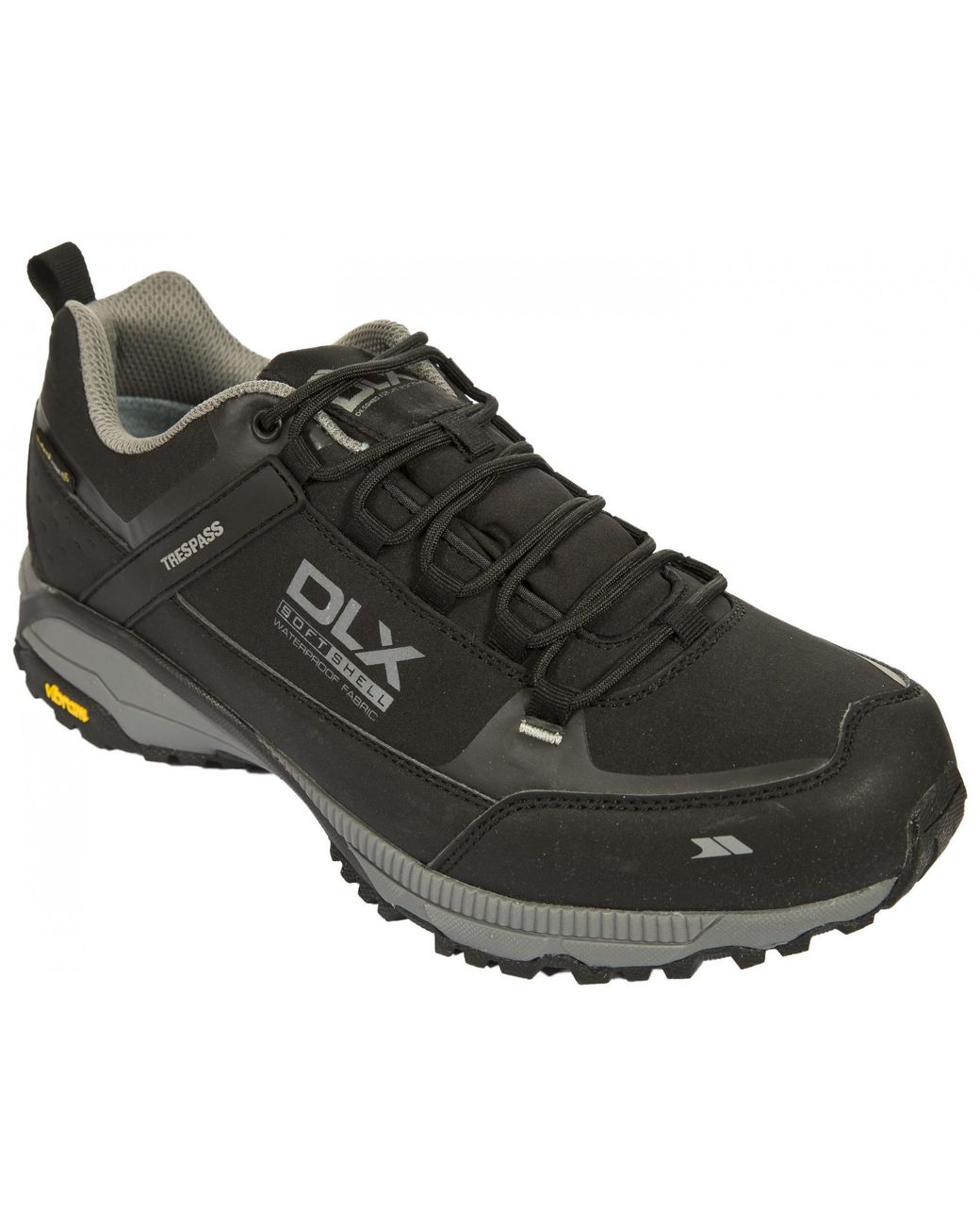 Trespass Black Magellan Dlx Lightweight Low Cut Trainers for men