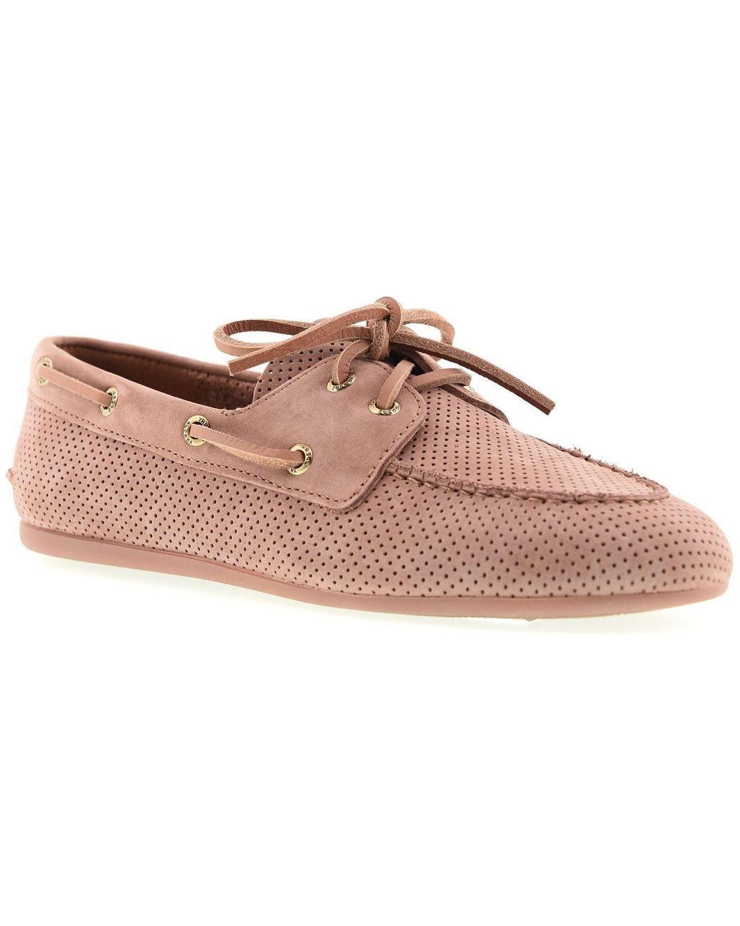 Sperry Top-Sider Pink Slim Boat Shoe Leather Amaretto Shoes