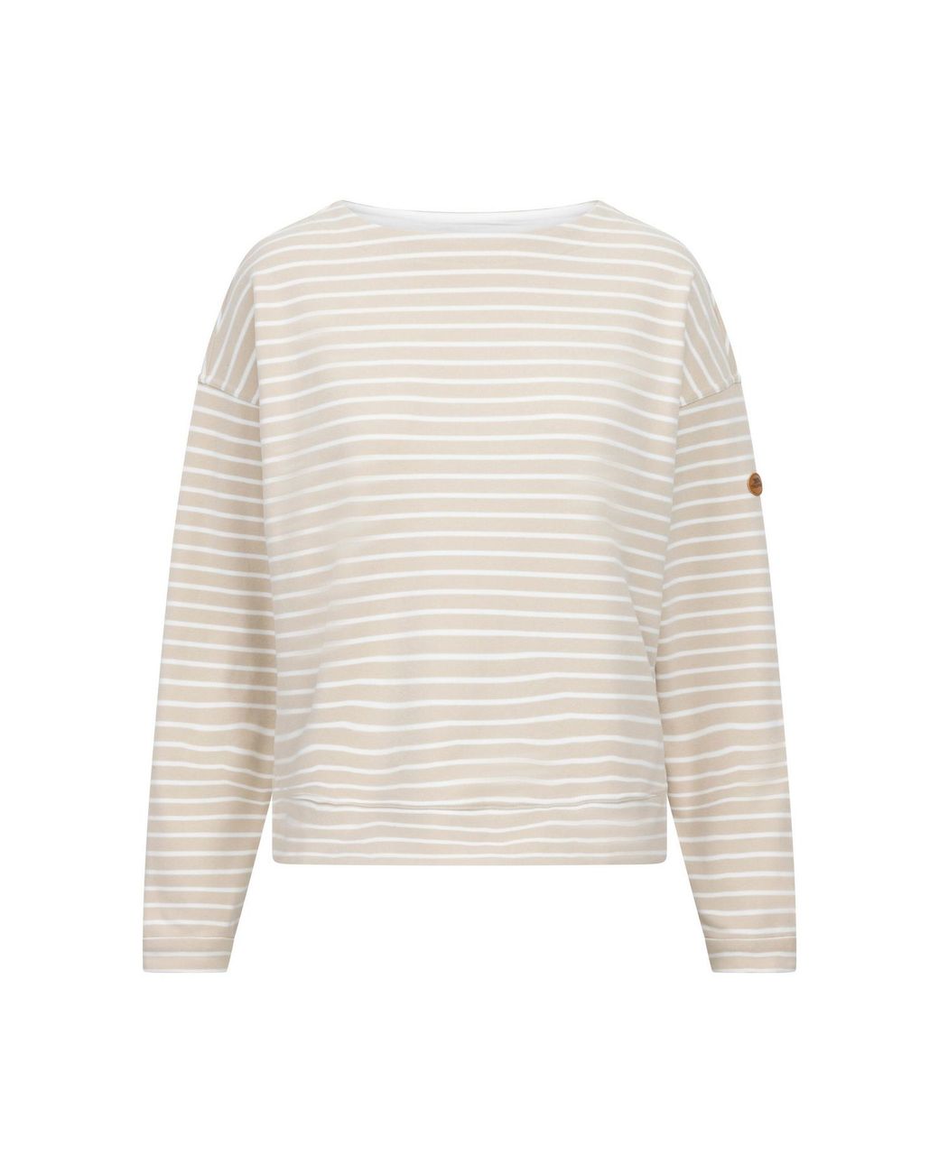 Trespass White Ladies Soothing Striped Marl Top (Soft)
