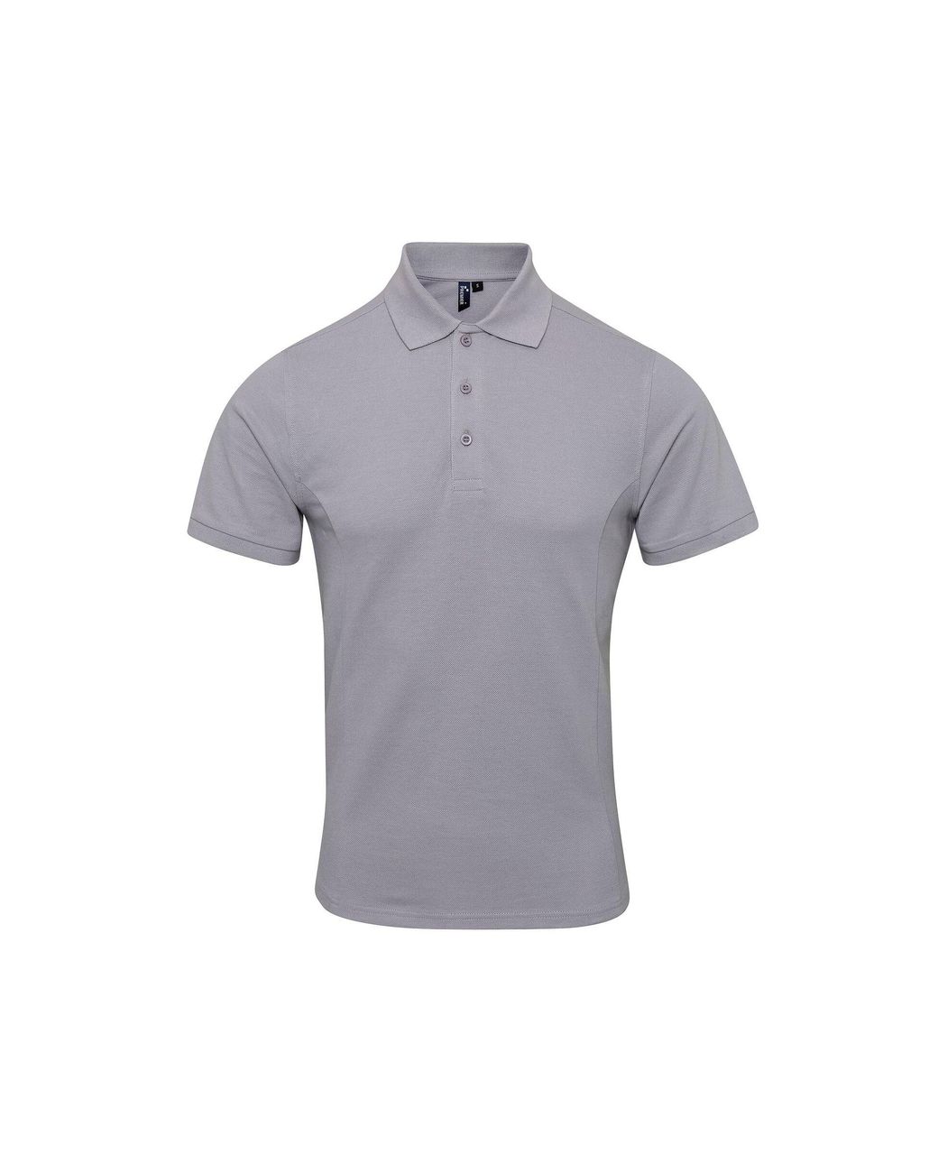 PREMIER Gray Coolchecker Plus Pique Polo With Coolplus for men