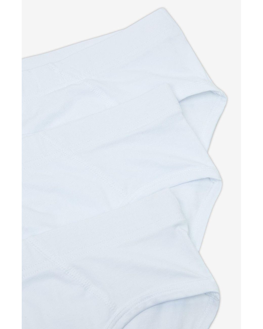 Penti White Cotton Briefs, 3-Pack for men