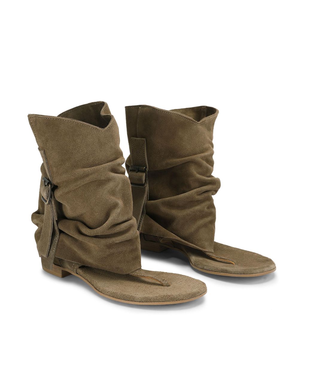 Steve Madden Green Suede Dorado Boots