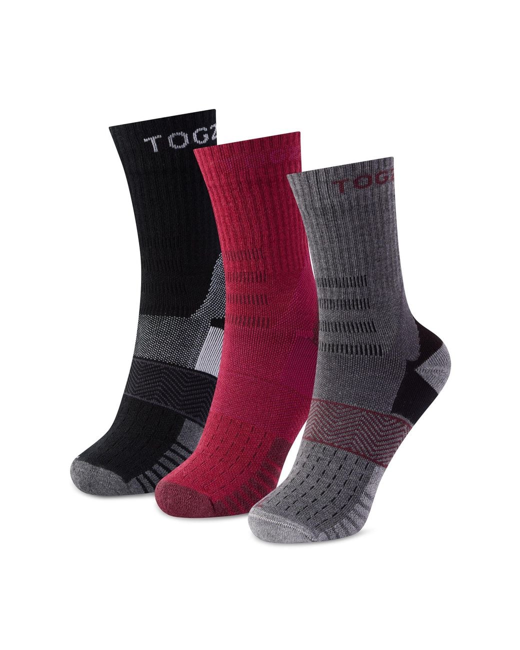 TOG24 Red Wels 3Pack Trek Socks