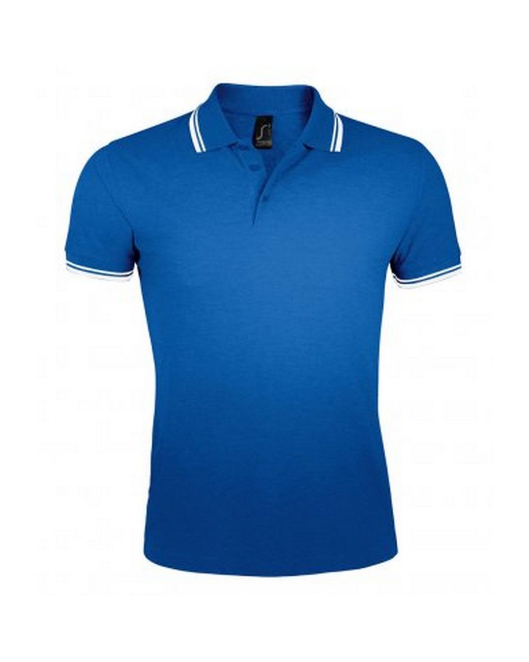 Sol's Blue Pasadena Tipped Short Sleeve Pique Polo Shirt (Royal/ for men