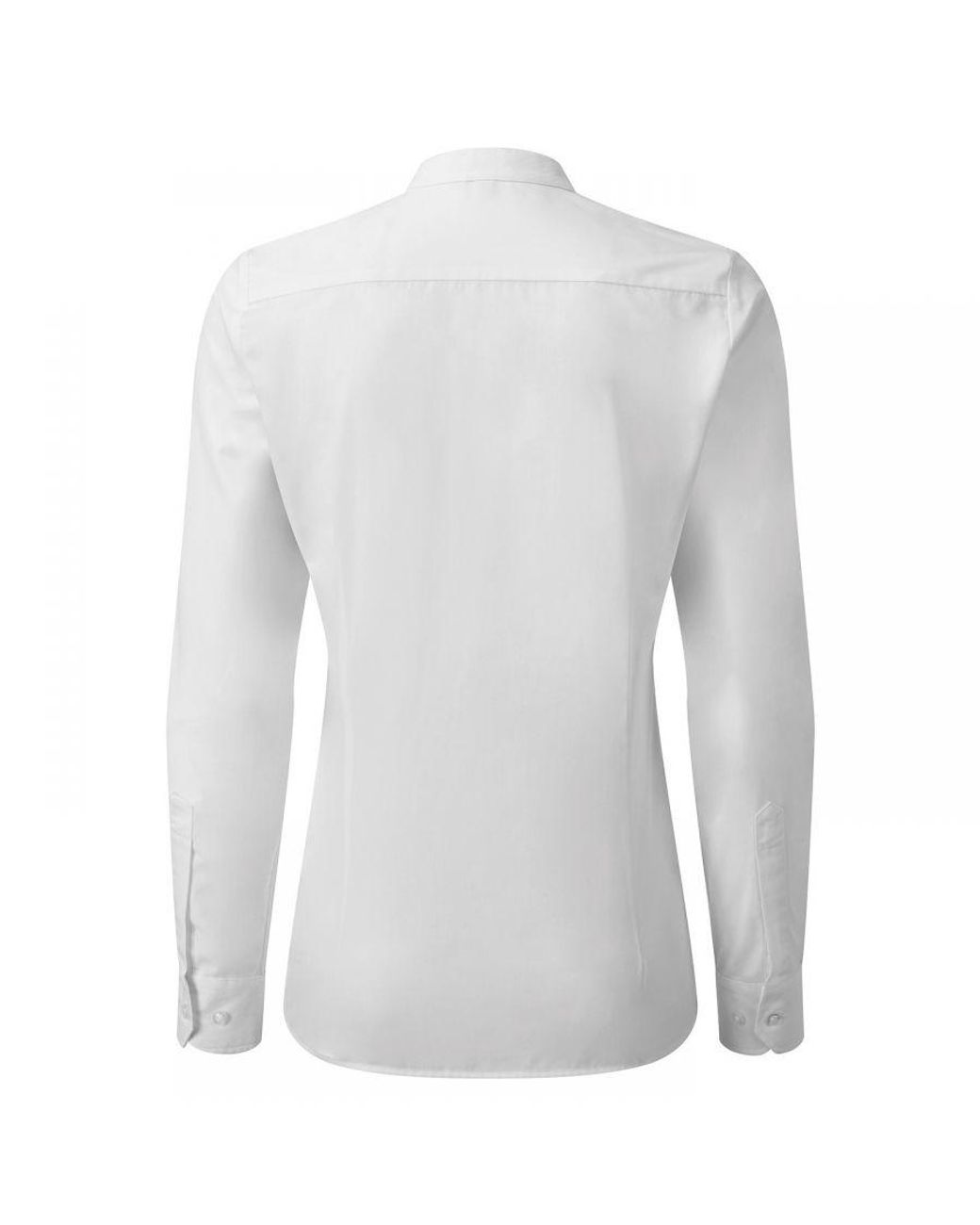 PREMIER White Ladies Grandad Collar Formal Shirt