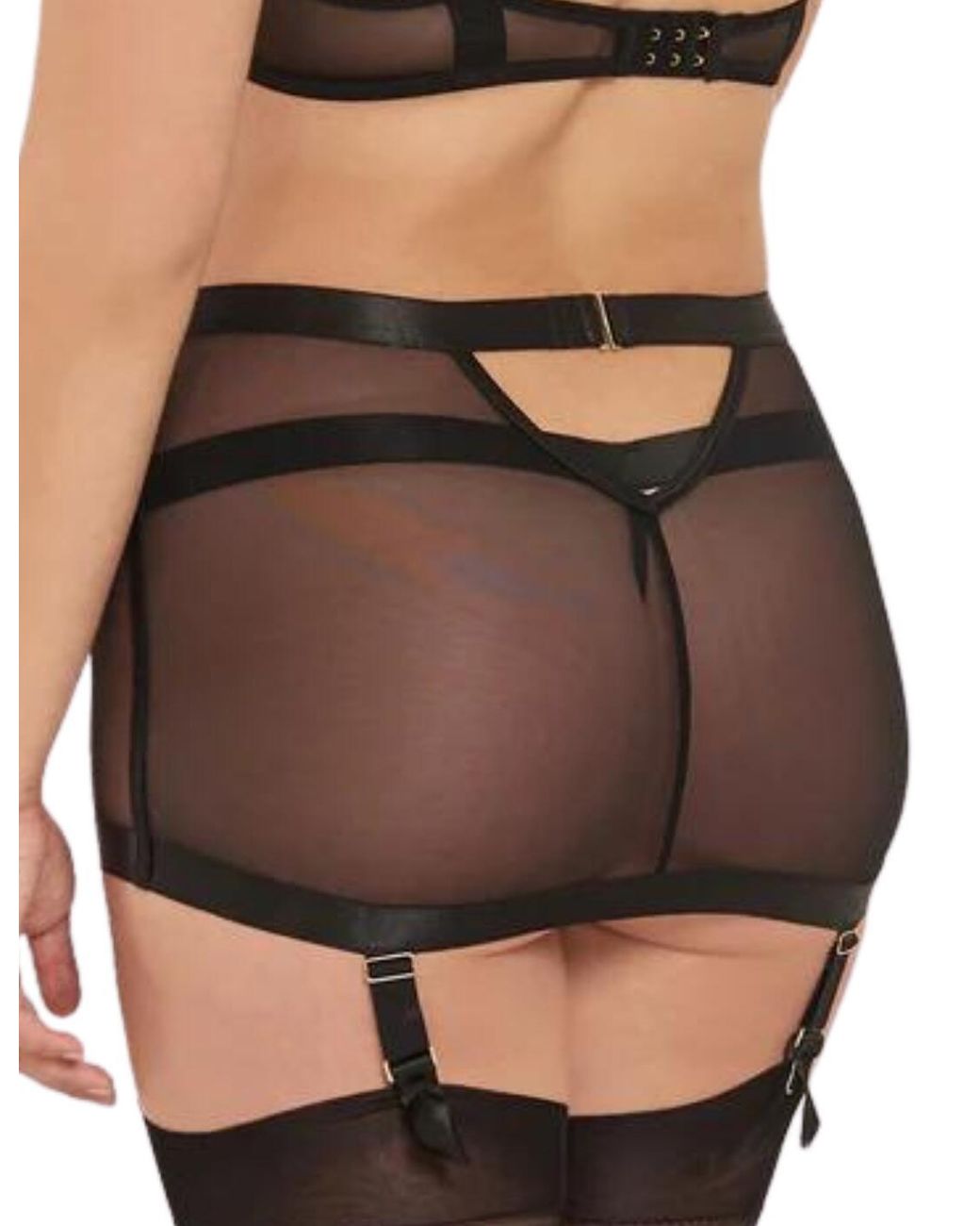 Bluebella Black Sawyer Suspender Skirt