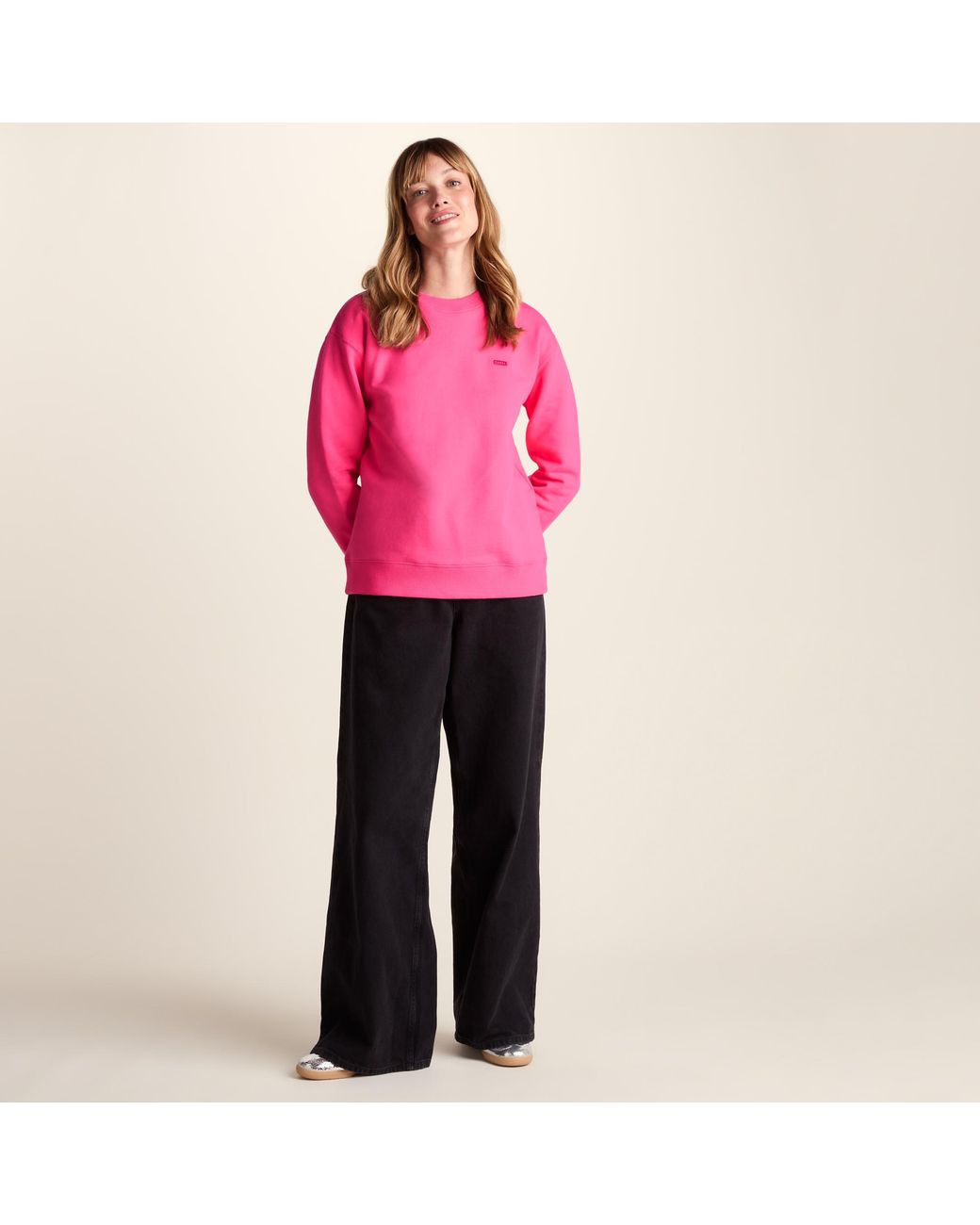 TOG24 Pink Tia Heavyweight 100% Cotton Crew Neck Sweatshirt