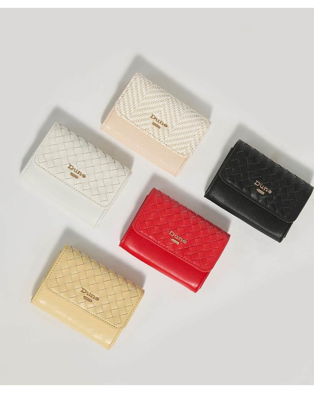 Dune Metallic Kelsey Textured Purse