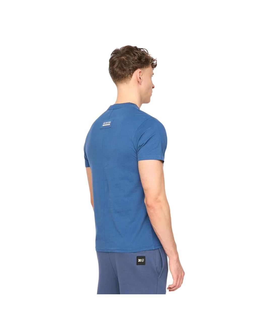 Duck and Cover Blue Rayland Cotton T-Shirt for men