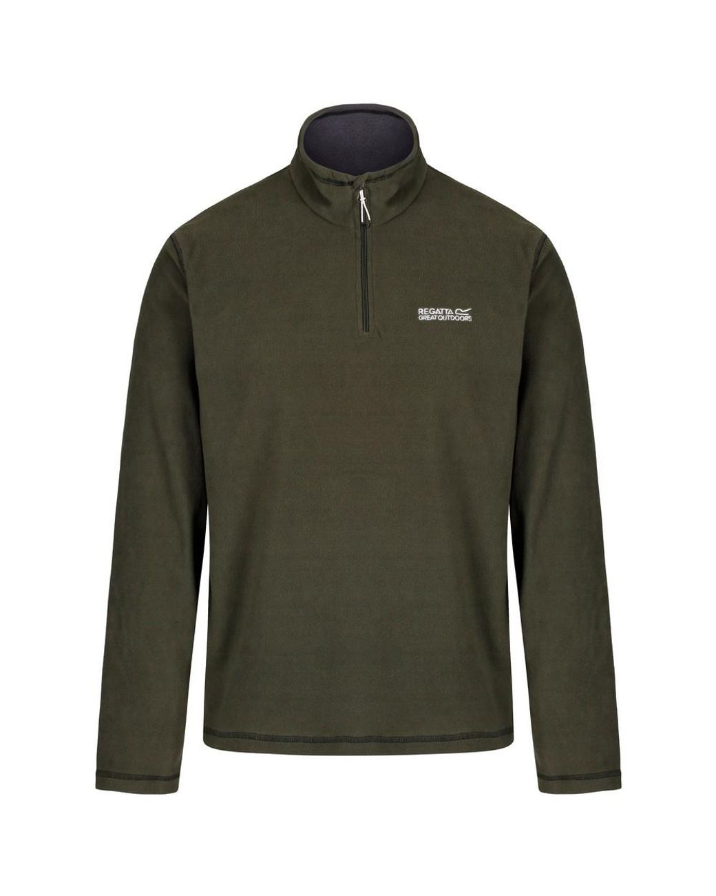 Regatta Green Great Outdoors Thompson Half Zip Fleece Top for men