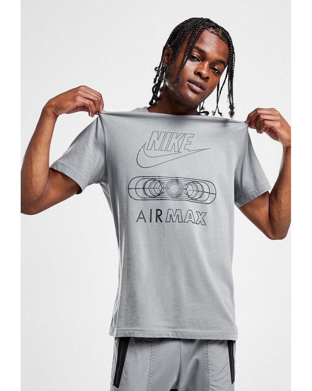 Nike Gray Air Max Tonal T Shirt for men