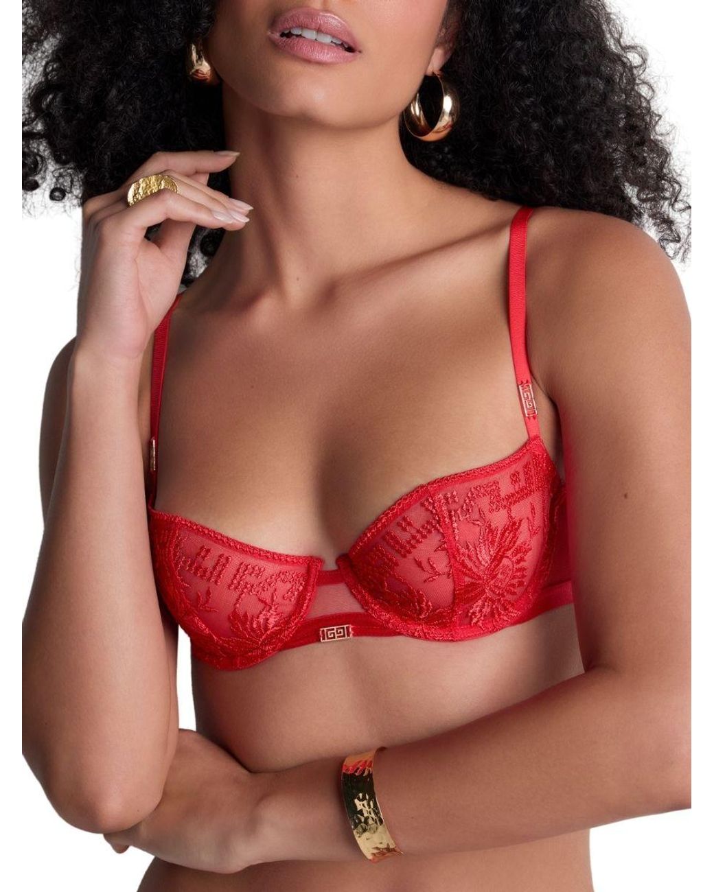 Aubade Red Rules Of Attraction Half Cup Bra