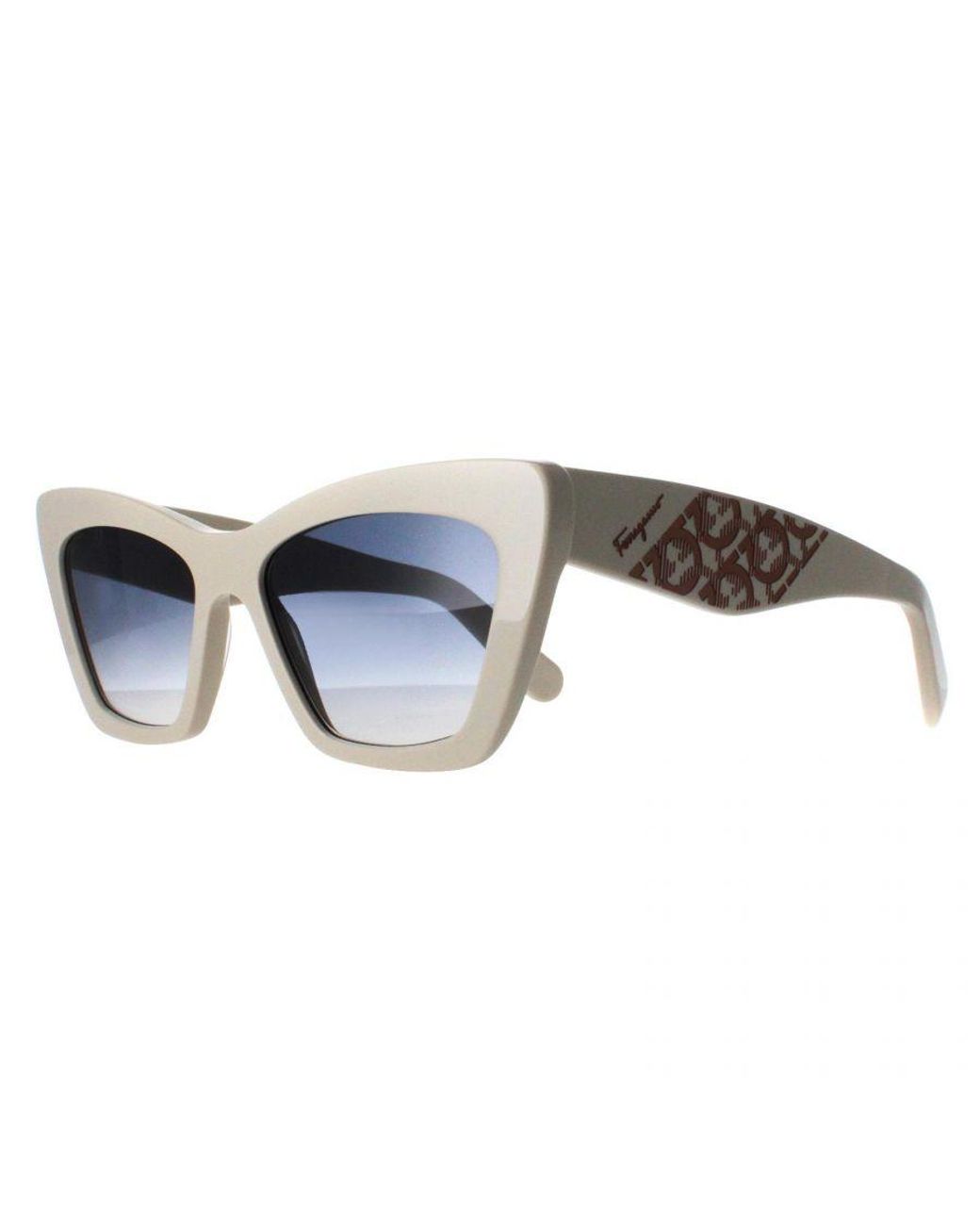 Ferragamo Blue Sunglasses Sf1081Se 103 Ivory Gradient
