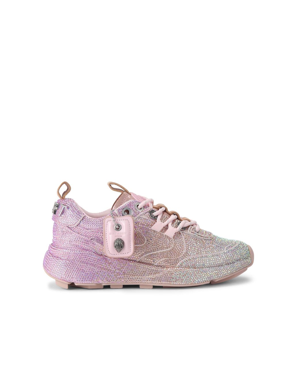 Kurt Geiger Pink Kurt Crystal Sneakers