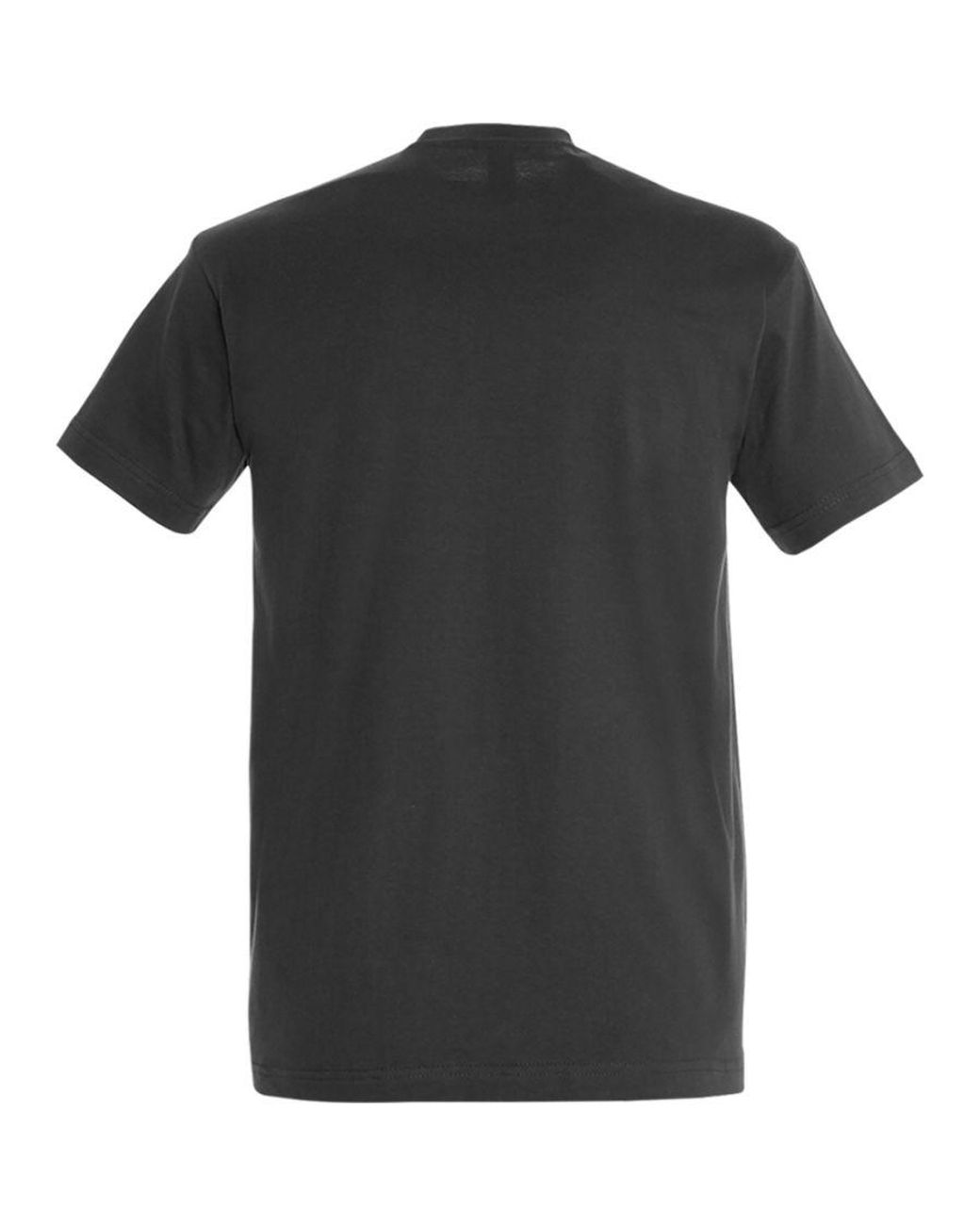 Sol's Black Imperial Heavyweight Short Sleeve T-Shirt (Mouse) for men