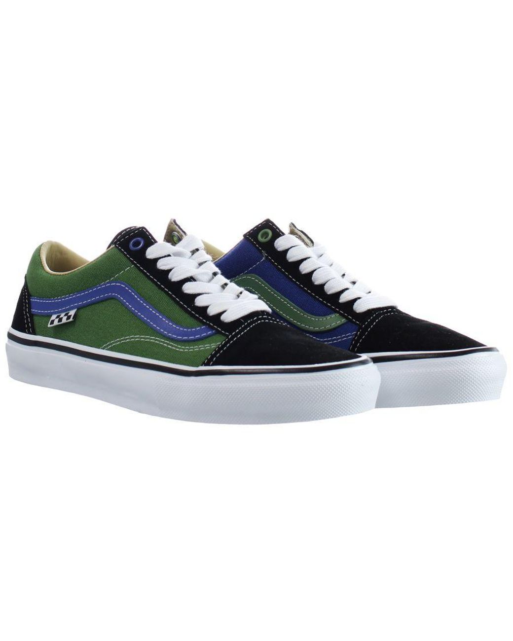 Vans Blue Old Skool University Lace-up Green Synthetic S Shoes Vn0a5fcbape for men
