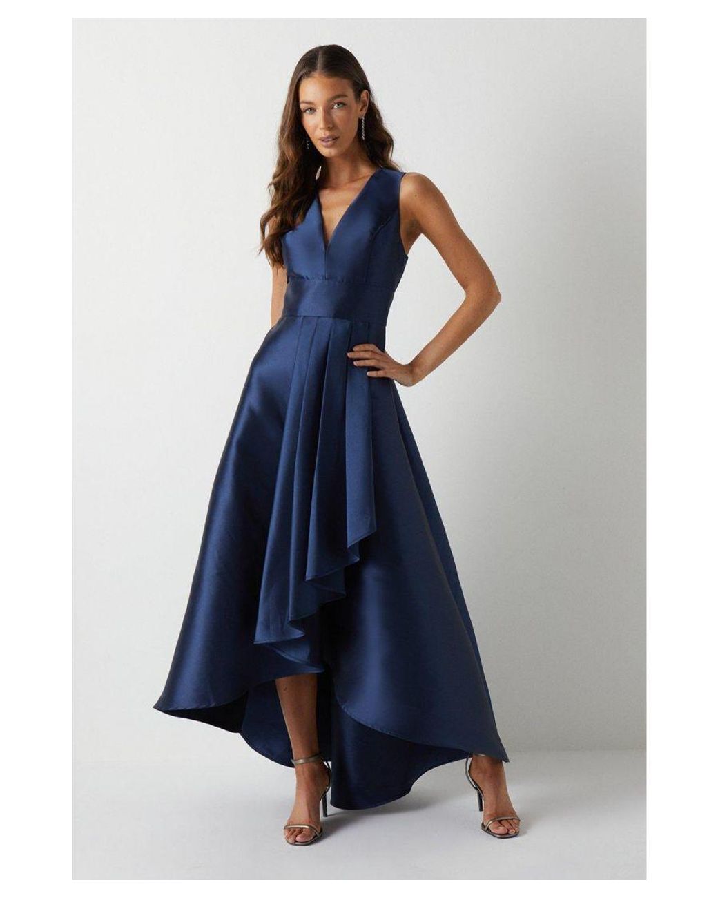Navy Blue Dress Coast Navy Long Dress Dresses Boat Neck Angel Wrap
