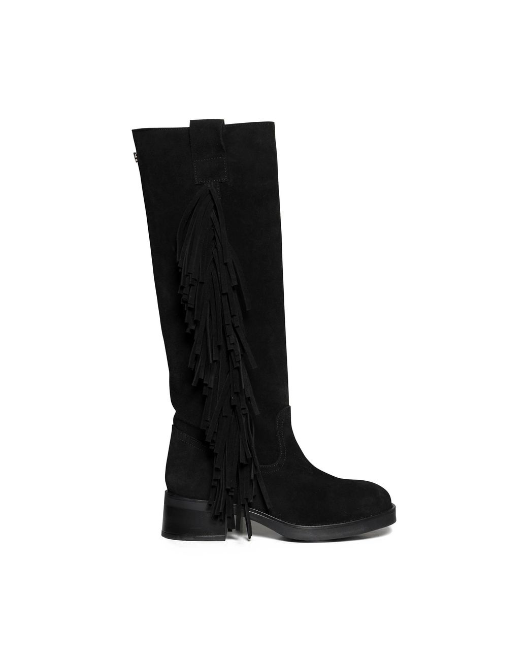 Steve Madden Black Suede Banner F 015 Boots
