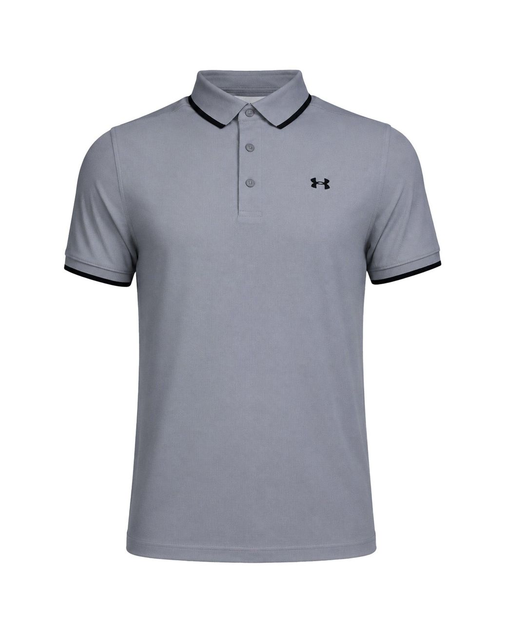 Under Armour Gray Playoff Golf Polo Shirt for men
