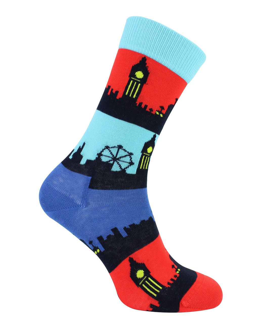 Happy Socks Red London Landmark Cotton Socks