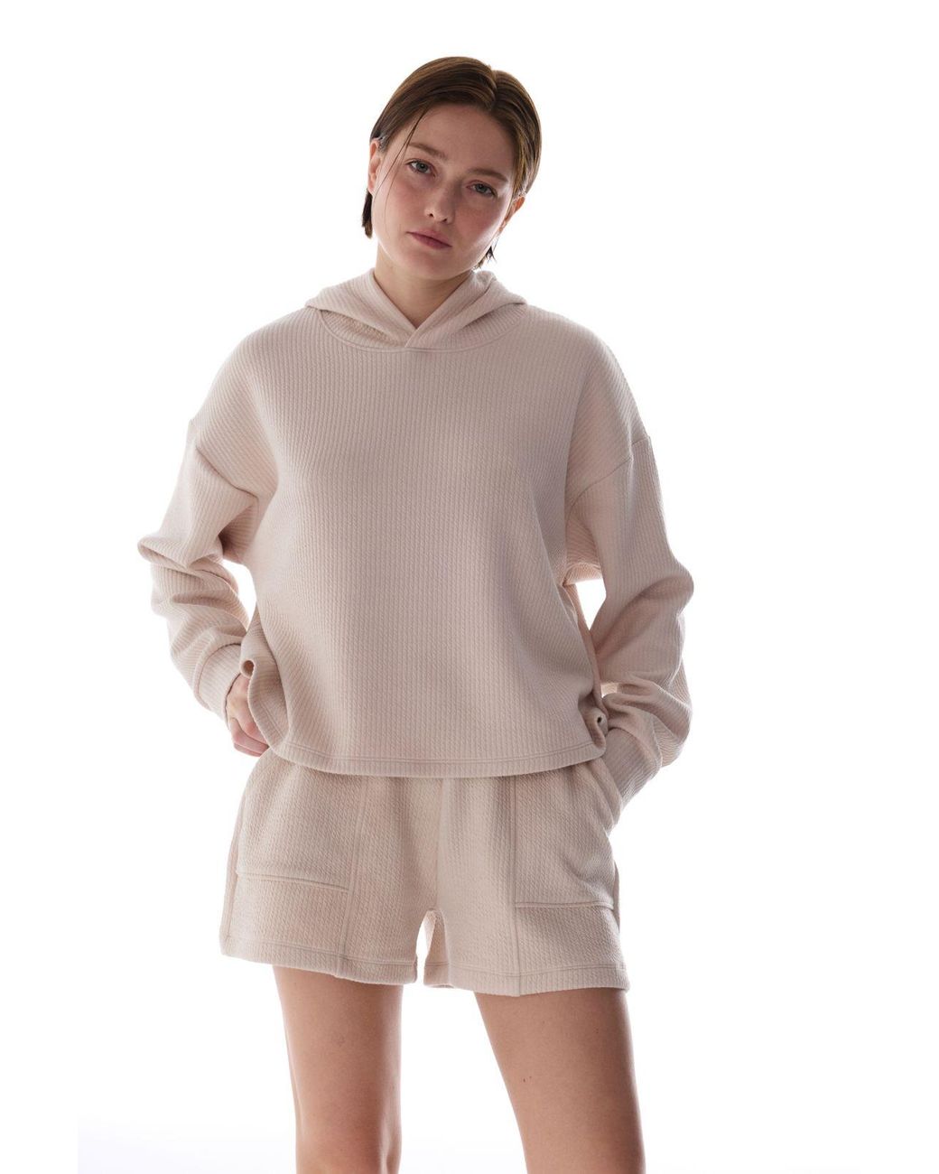 Penti Brown Oversized Knit Hoodie