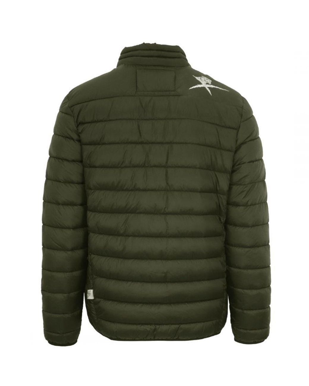 Philipp Plein Green Patch Logo Thin Padded Jacket for men