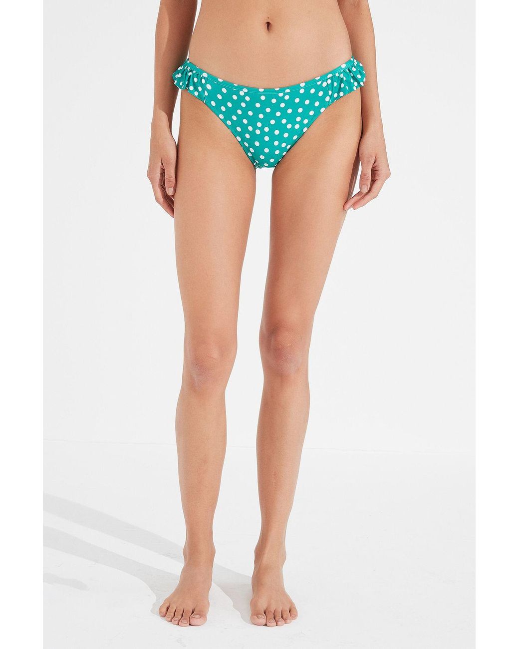 Penti Blue Mid-Waist Polka Dot Hipster Bikini Bottoms