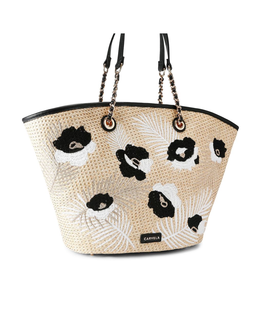 Carvela Kurt Geiger Metallic Giorgia Flower Tote Bag