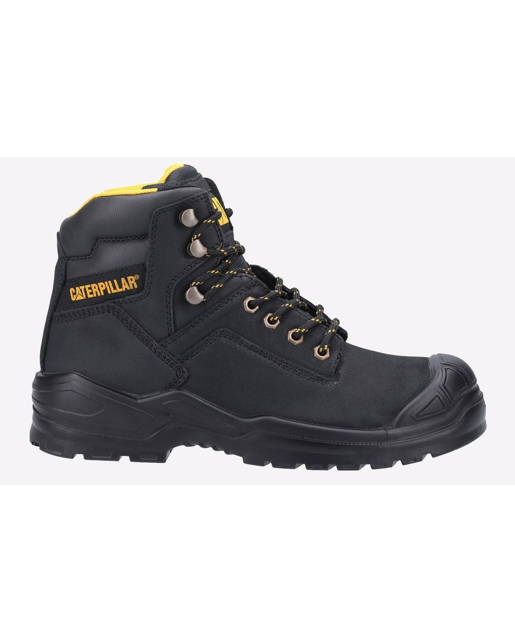 Caterpillar Safety Black Striver S3 Leather Boots for men