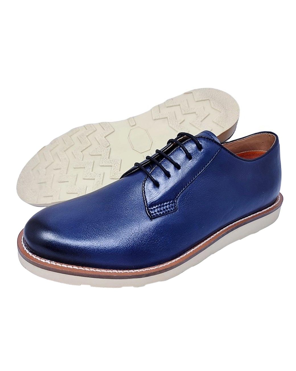 LB Comfort Blue Newton Leather Shoes for men