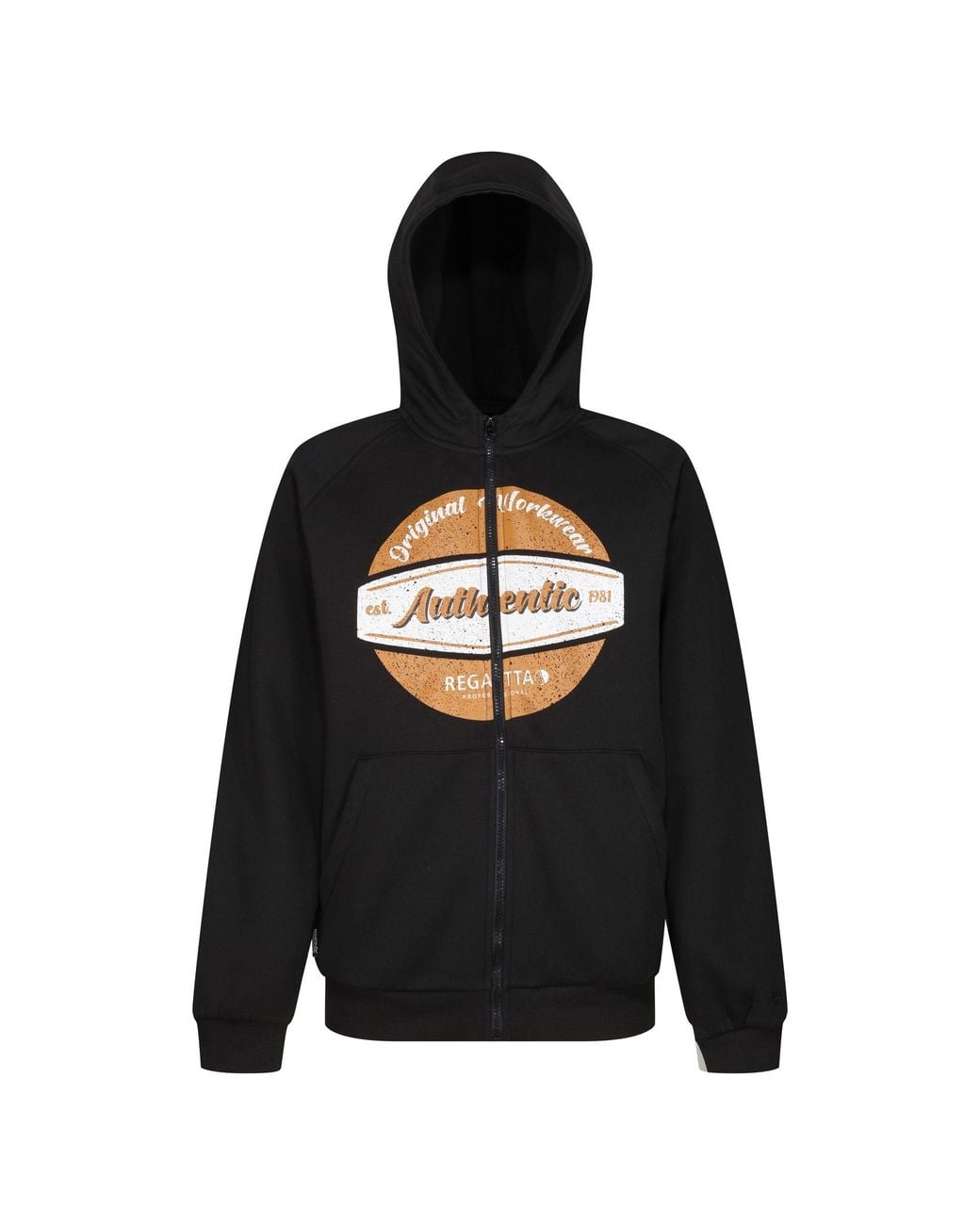 Regatta Black Orginal Full Zip Hoodie for men