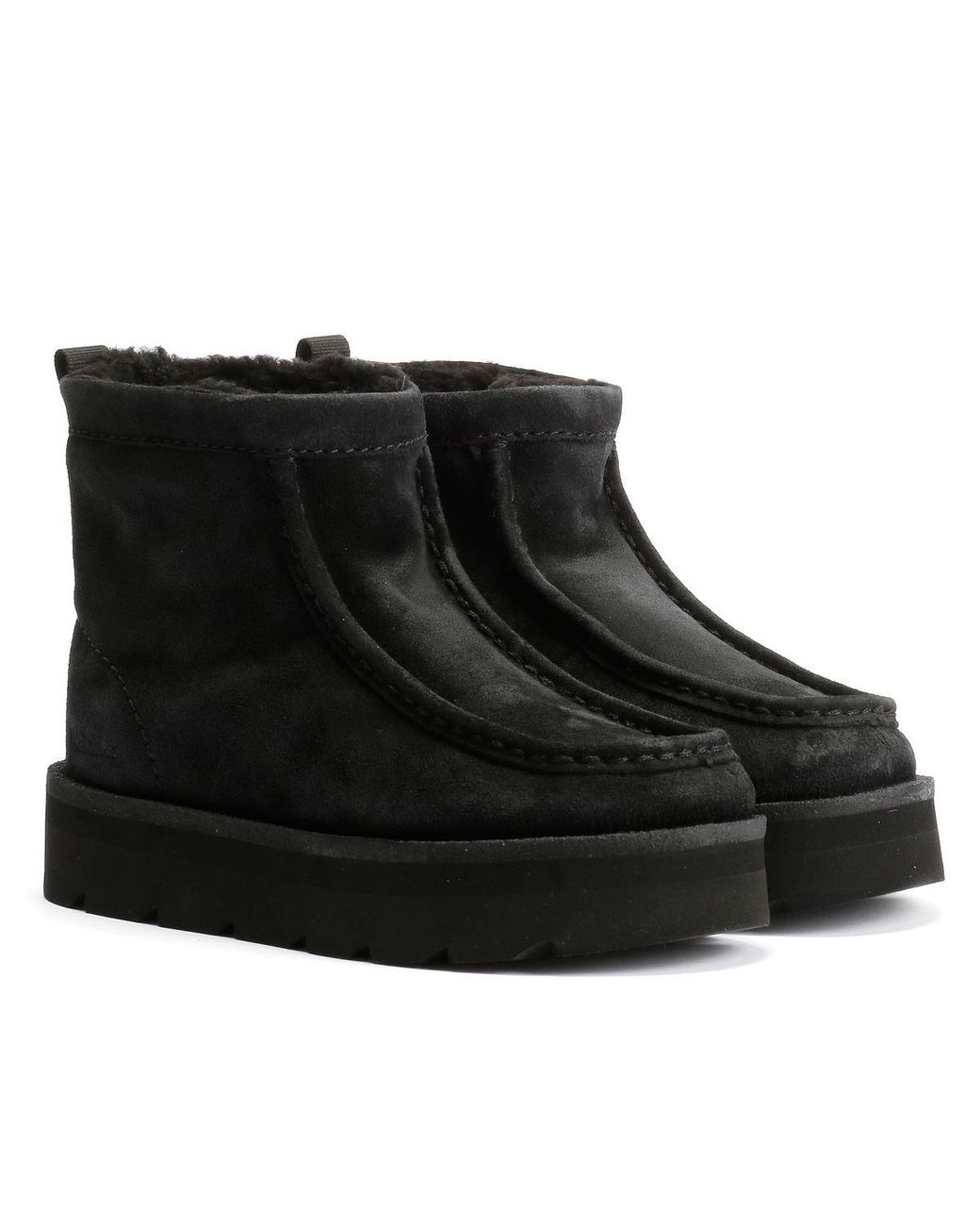 Clarks Black Meare Rooey Suede Boots