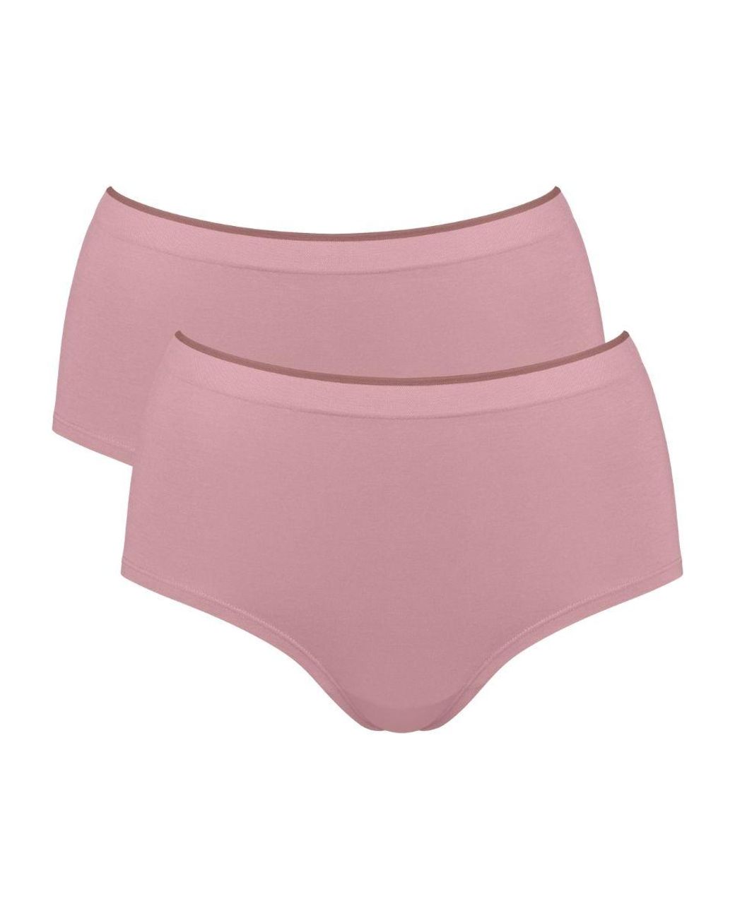 Sloggi Pink Go Sense High Waist Briefs (2 Pack)