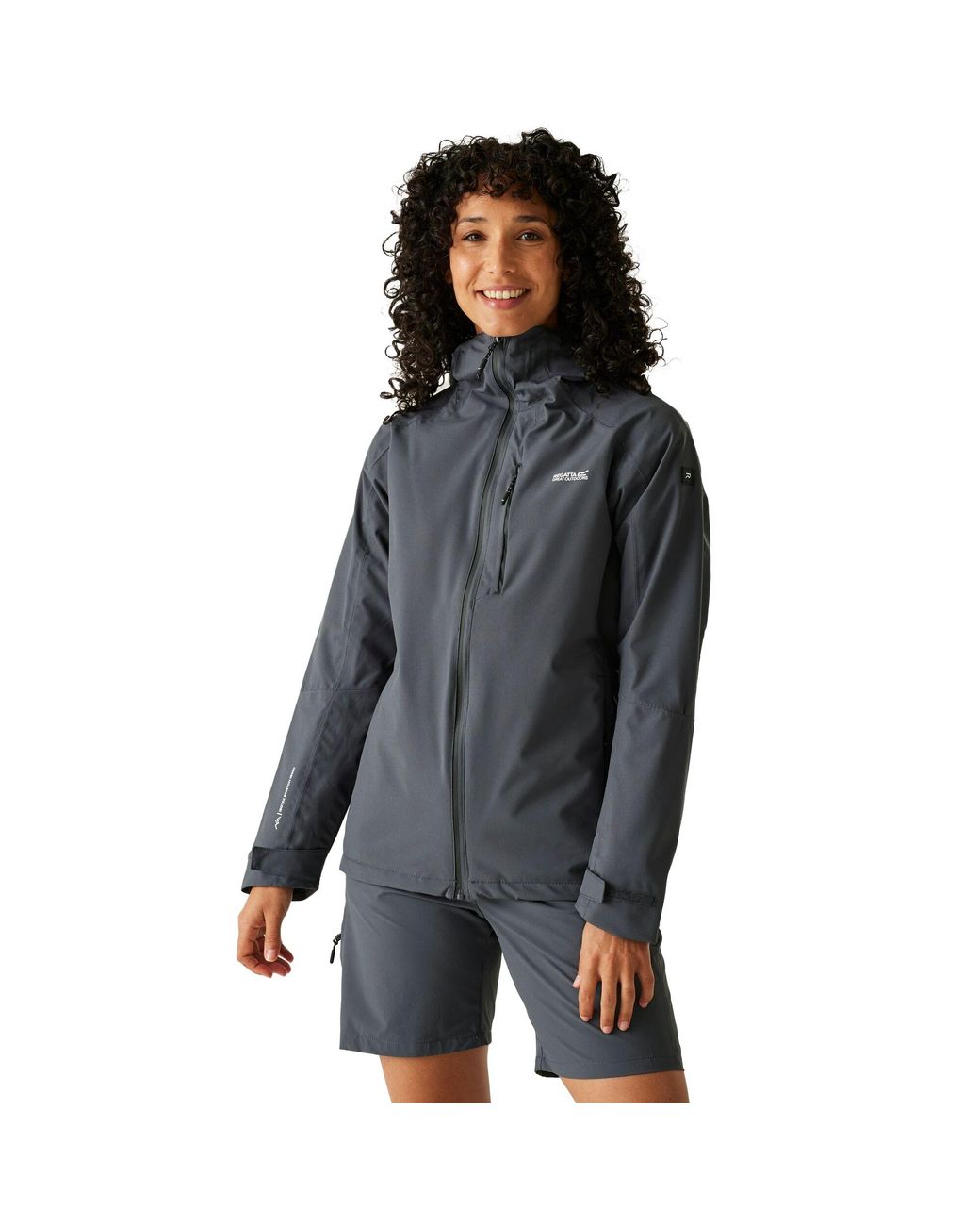 Regatta Black Ladies Birchdale Ii Waterproof Jacket /Seal)