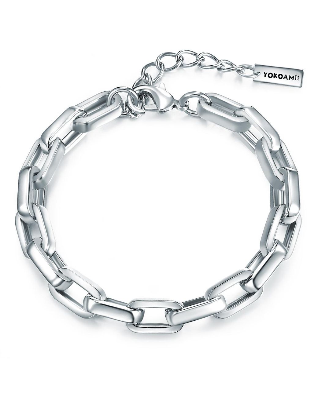 YOKOAMII Blue Metal (Alloy) Bracelet