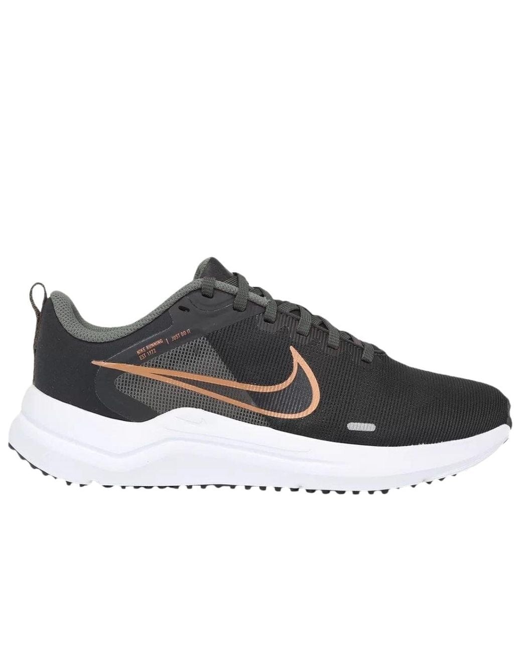 Nike Gray Downshifter 12 Training Copper Logo Trainers Textile