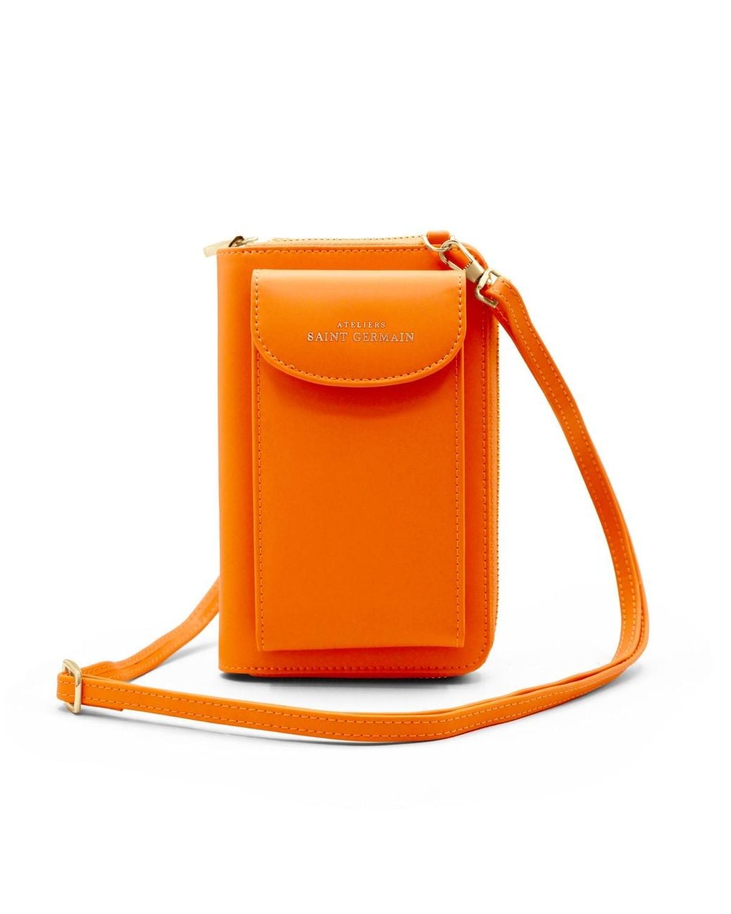 Ateliers Saint Germain Orange Smartphone Pouch London