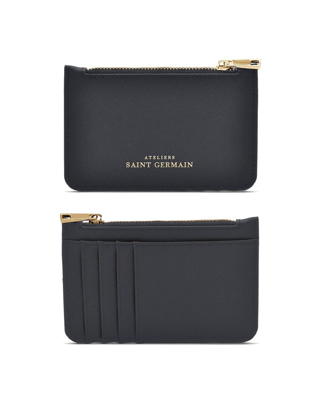 Ateliers Saint Germain Black Zipped Wallet
